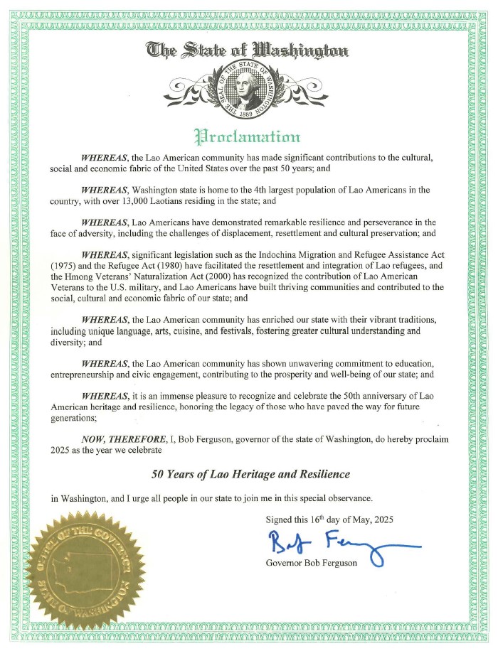 Governor Ferguson signed Proclamation