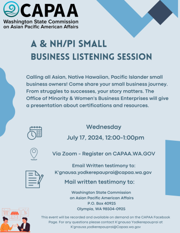 Listening Session Flyer